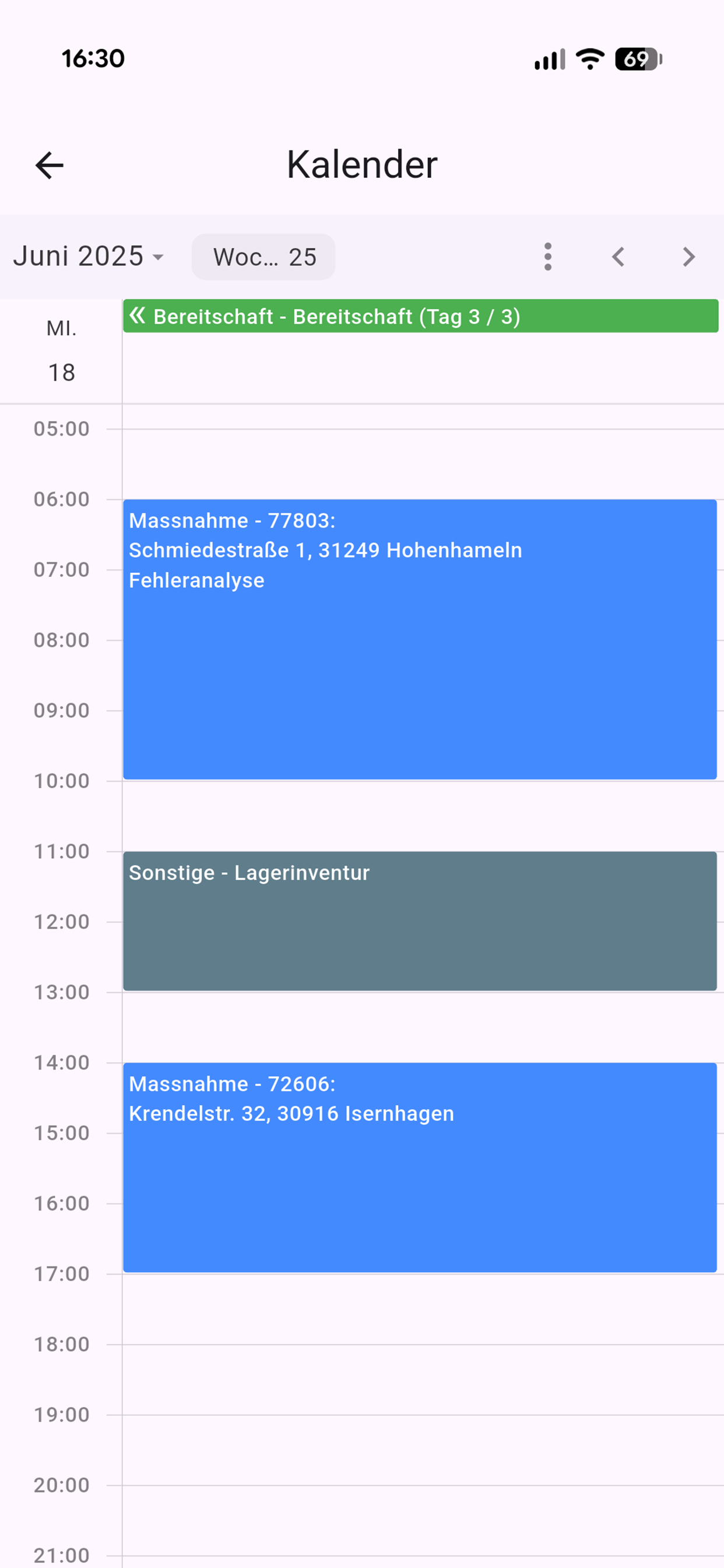 eSASS Mobile - Terminkalender